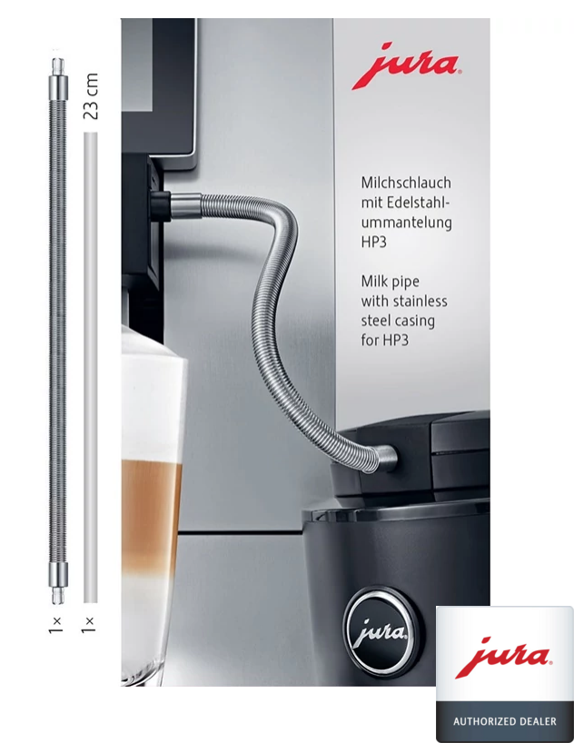 Milk pipe with stainless steel casing