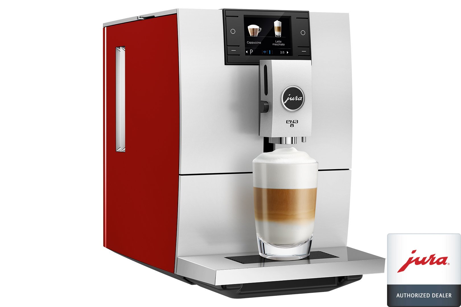 JURA ENA 8 - White - Metropolitan Black - Sunset Red
