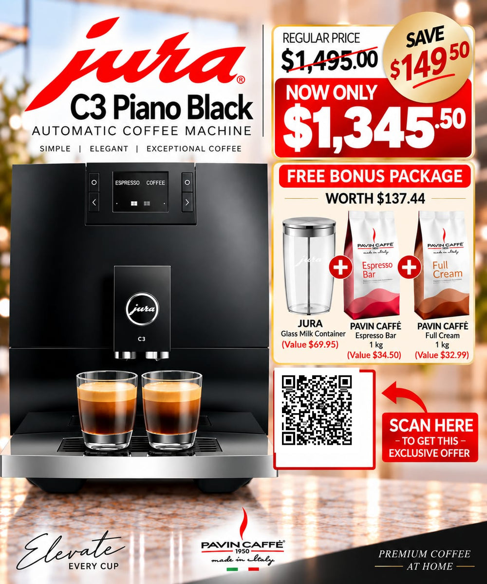 JURA C3 Home Show Special SAVE $149.50 + $137.44 Bonus Package