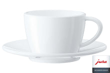  JURA White Cappuccino Cups / Saucers Gift Box - Set of 2